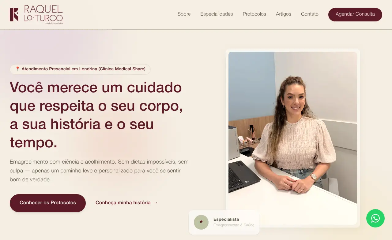 Raquel Lo Turco — Nutrição