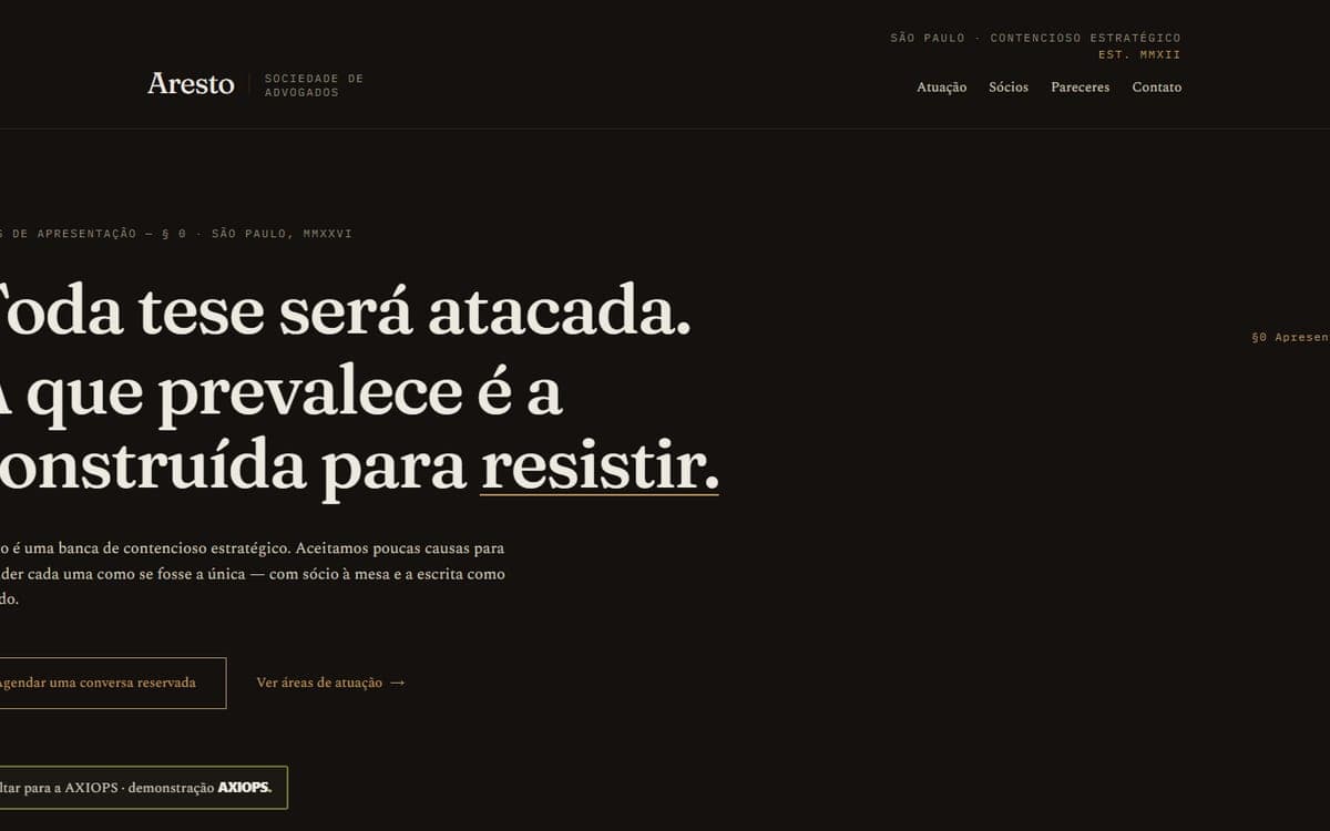 Aresto — Advocacia