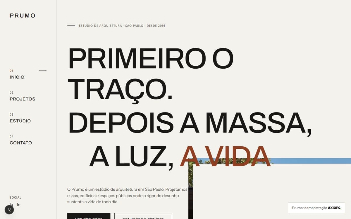 Prumo — Arquitetura